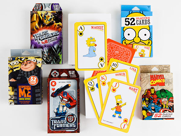 Various Universal Studios card games