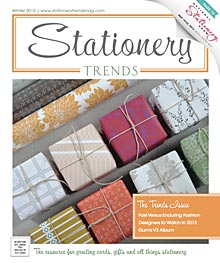 Cover of Winter 2013 issue of <em>Stationery Trends</em> magazine