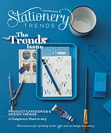 Cover of Winter 2015 issue of <em>Stationery Trends</em> magazine